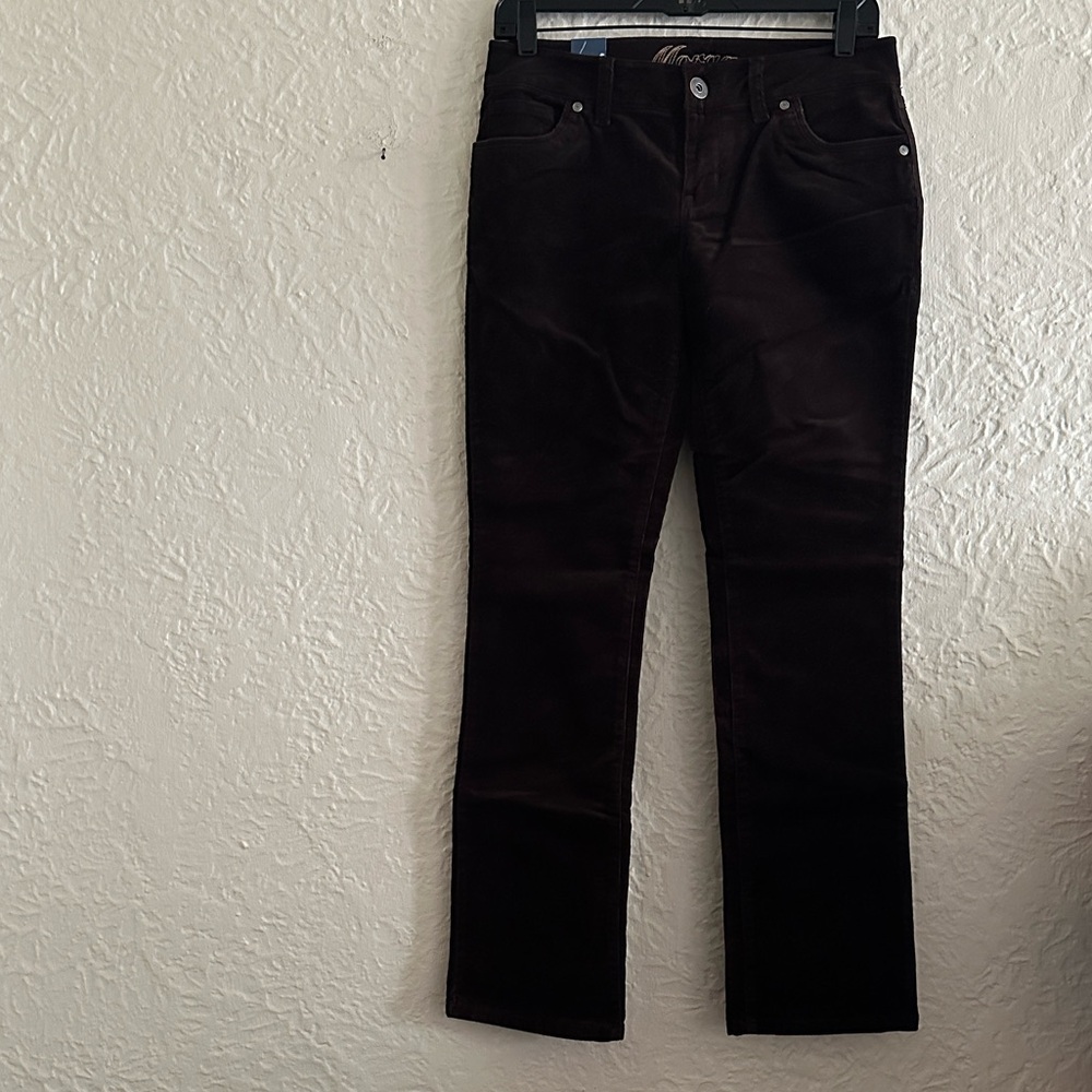 Delia’s vintage y2k Deadstock Dark Brown Straight Leg Corduroy Pants NWT SHORT